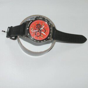 SWISS LEGEND Spirt Racer CHRONOGRAPH Silicone Band Stainless Steel Wrist Watch